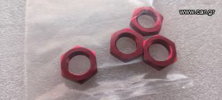 Off-Road 2024 Team Corally 17mm Wheel Nut Aluminum Ribbed 4 Pcs  (H)