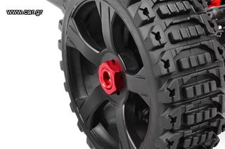 Τηλεκατευθυνόμενο off-road '24 Team Corally 17mm Wheel Nut Aluminum Ribbed 4 Pcs