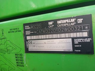 Εκσκαφέας Με Λάστιχα CAT 2011 M 322 D-thumb-20