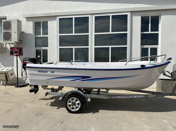 Poseidon '06 435 Suzuki 25HP 4T (ΜΕ ΜΙΖΑ)