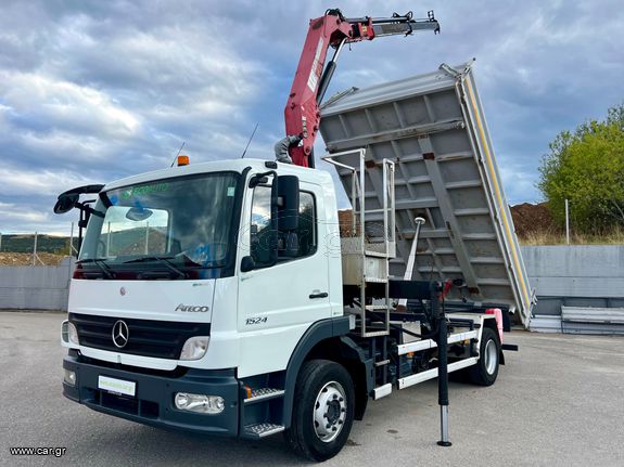 Dump + Crane Mercedes-Benz 2009 ATEGO 1524 ΑΝΑΤΡΟΠΗ + ΓΕΡΑΝΟΣ