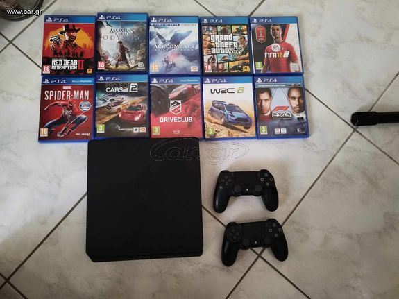 PS4 SLIM 1TB + 11 GAMES