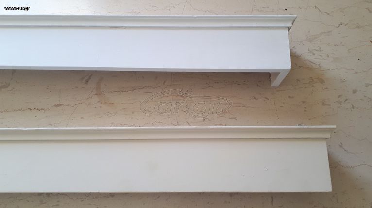 5 Ξύλινα Κουρτινόξυλα Μετόπη σε Λευκή Απόχρωση-thumb-4