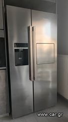 Ψυγείο ντουλάπα Grundig δίπορτο με παροχή νερού εξωτερική, παγομηχανή και μίνι bar.