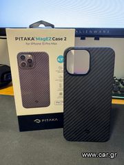 Pitaka MagEZ Back Cover Συνθετική Μαύρο (iPhone 13 Pro Max)