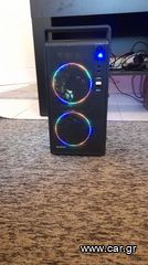 Powerful Mini Gaming PC - Ryzen 5 3600 6-core - 16 GB - RX 570 - SSD & HDD - RGB for Living Room or Office