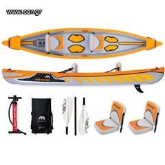 κανο / Kayak Aqua Marina Tomahawk II TH-425 15667 πορτοκαλι /  Φουσκτωτο Μαζί με τσάντα μεταφοράς και παρελκόμενα