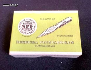 Παλαιό πακέτο με πένες NPF σουϊδικής κατασκευής - Nordiska Penn Fabriken - Stockholm