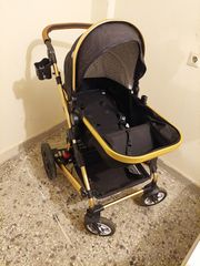 Lorelli Πολυκαρότσι Lora 2 in 1 Luxe Black-thumb-1