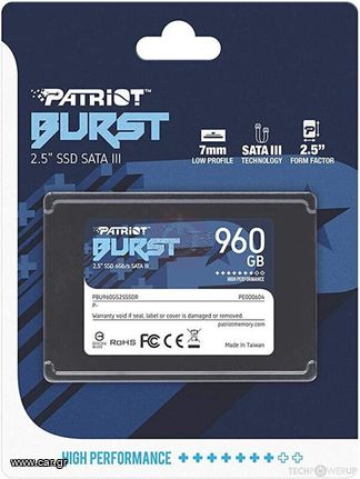 Δίσκος Patriot Burst 960GB Ssd