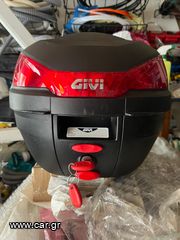 Givi Monolock Μπαγκαζιέρα Μοτοσυκλέτας 27lt Μαύρη