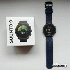 Suunto 9 Baro Titanium 50mm Αδιάβροχο Smartwatch με Παλμογράφο (Charcoal Black Titanium)