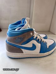 Air Jordan 1 Mid University Blue Grey