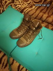 CONVERSE ALL STAR ΔΕΡΜΆΤΙΝΑ ΚΑΦΕ-thumb-2