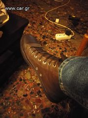 CONVERSE ALL STAR ΔΕΡΜΆΤΙΝΑ ΚΑΦΕ-thumb-4