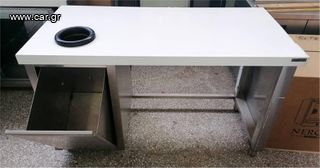 Ερμάριο Ανοξείδωτο Με Επένδυση Αμπάρι & Λάστιχό Φ23Cm 155x72,5x97Cm - Μεταχειρισμένο.-thumb-1