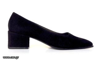 CASADEI Γόβες Μαύρες Suede Block Heels - Size 37.5