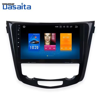 Dasaita 10.2" Android 8.0 Car GPS Radio Player for Nissan X-Trail Qashqail 2014 -2017 Octa Core 4GB+32GB CB008 SM001