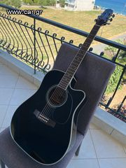 Takamine Ηλεκτροακουστική Κιθάρα EF341SC Cutaway Black