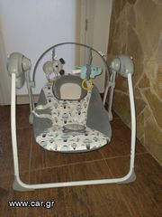 Kinderkraft Ηλεκτρικό Relax Μωρού Κούνια Flo Mint με Μουσική 2 σε 1 για Παιδί έως 9kg