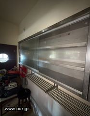 ΠΟΤΗΡΙΕΡΑ INOX ΜΕ ΣΥΡΟΜΕΝΑ ΤΖΑΜΙΑ 183Χ40Χ70CM - 65244