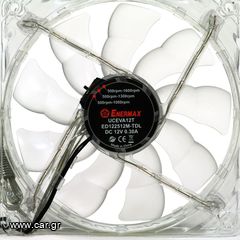 ΤΕΣΣΕΡΙΣ (4) ΑΝΕΜΙΣΤΗΡΕΣ LED ENERMAX 120X120X25MM 12V. (ΑΘΟΡΥΒΟΙ).