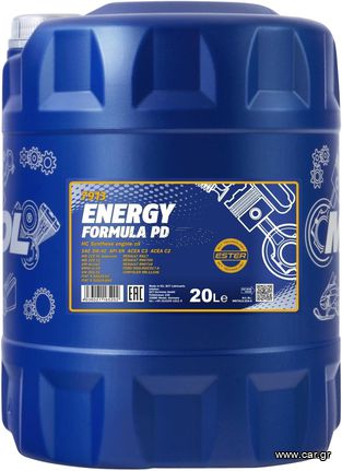 MANNOL λάδι κινητήρα 20 λίτρα Energy Formula PD 5W-40 API SN/SM/CF