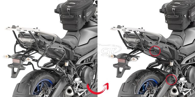 Givi πλαϊνές βάσεις+βαλίτσες monokey givi Yamaha tracer 9 gen2