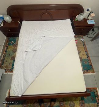 Διπλό κρεβάτι με στρώμα Foam Memory