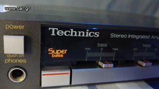 Technics Ενισχυτής ποιοτικός refurbished Vintage 1980s Technics SU5 integrated stereo amplifier ενισχυτής στέρεο ελεγμένος με πλήρες service συντήρησης λειτουργεί σαν καινούργιος