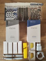 2 IQOS Multi 3 ολοκαίνουρια με καθαριστικά και αξεσουάρ