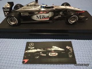 1:18 McLaren MP4-16 Mika Häkkinen ΚΑΙ ΣΥΛΛΕΚΤΙΚΟΣ ΑΝΑΠΤΥΡΑΣ ΑΠΟ ΤΟ ΣΙΛΒΕΡΣΤΟΟΥΝ 2001