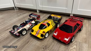 On-Road 1990 3x Taiyo Porsche Lamborghini Countach F1