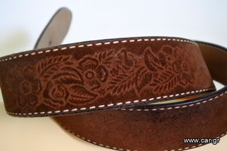 ΖΩΝΗ WESTERN/REAL LEATHER/MADE IN USA