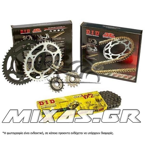ΑΛΥΣΙΔΟΓΡΑΝΑΖΟ JT-DID YAMAHA TDM-900 (02) (16-42) (525) VXGB V46 ΜΕ ΧΡΥΣΗ ΑΛΥΣΙΔΑ