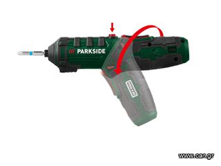 Κατσαβίδι μπαταρίας PARKSIDE® 4 V »PSSA 4 B2«, περιστρεφόμενη λαβή