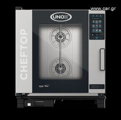 Φούρνος ηλεκτρικός 7 λαμαρίνες 1/1Gn με ατμό UNOX ChefTop