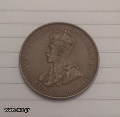 ONE PENNY 1931 AUSTRALIAN. ΕΞΑΙΡΕΤΙΚΟ ΣΠΆΝΙΟ ΚΑΙ ΜΕ ΣΦΑΛΜΑ ΚΟΠΗΣ