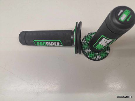 Χερούλια PRO TAPER για μοτοσυκλέτα black/green