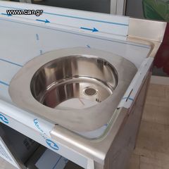 Πόστο καφέ 240*70*87/97 cm, με ψυγείο κατάψυξη ΙΝΟΜΑΚ (2 συρτάρια & 1 πόρτα), αμπάρι, τρύπα ακαθάρτων & 1 γούρνα Φ35 εκ. Ειδικές κατασκευές STOCKINOX -ΖΗΤΗΣΤΕ ΜΑΣ ΠΡΟΣΦΟΡΑ!-thumb-6