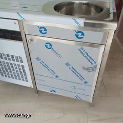 Πόστο καφέ 240*70*87/97 cm, με ψυγείο κατάψυξη ΙΝΟΜΑΚ (2 συρτάρια & 1 πόρτα), αμπάρι, τρύπα ακαθάρτων & 1 γούρνα Φ35 εκ. Ειδικές κατασκευές STOCKINOX -ΖΗΤΗΣΤΕ ΜΑΣ ΠΡΟΣΦΟΡΑ!-thumb-8