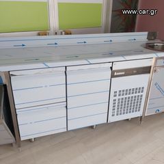 Πόστο καφέ 240*70*87/97 cm, με ψυγείο κατάψυξη ΙΝΟΜΑΚ (2 συρτάρια & 1 πόρτα), αμπάρι, τρύπα ακαθάρτων & 1 γούρνα Φ35 εκ. Ειδικές κατασκευές STOCKINOX -ΖΗΤΗΣΤΕ ΜΑΣ ΠΡΟΣΦΟΡΑ!-thumb-12