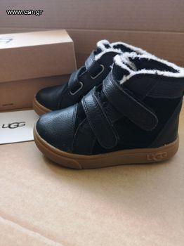 UGG Rennon Παιδικά Μποτάκια με Σκρατς και Γούνα