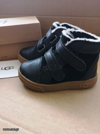 UGG Rennon Παιδικά Μποτάκια με Σκρατς και Γούνα