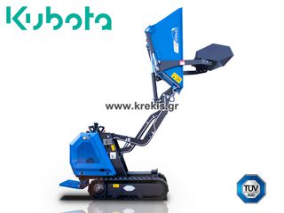 Graecus '24 HT800FL-PRO Ντάμπερ Diesel Kubota, υδροστατικό με φορτωτή και υψηλή ανατροπή 800kg