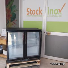 Back Bar ψυγείο FM 220SC, με 2 ανοιγόμενες πόρτες, 2 ρυθμιζόμενα ράφια, ψύξη με αέρα και φωτισμό led. Ποιότητα & Τιμή Stockinox