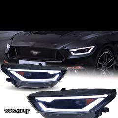 ΦΑΝΑΡΙΑ ΕΜΠΡΟΣ Full LED Headlights Ford Mustang