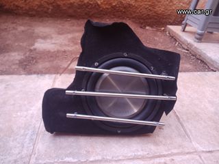 ΠΟΛΥΕΣΤΕΡΙΚΉ ΚΟΥΤΑ ΜΕ SUBWOOFER CLARION 10" ΓΙΑ ΠΟΔΙΑ ΣΥΝΟΔΗΓΟΥ SMART ROADSTER 452