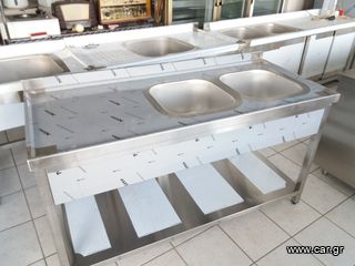 λαντζα ανοιχτη 160χ70χ85 .με 2 γουρνες 40χ40