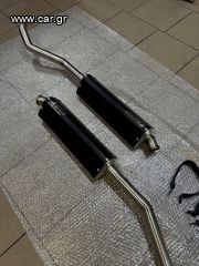 Εξατμίσεις Raceguns XT660 X-R με link pipe